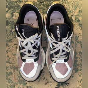 Women's Jordan Air 200E Plum Fog/Summit White-Black- Size 9.5